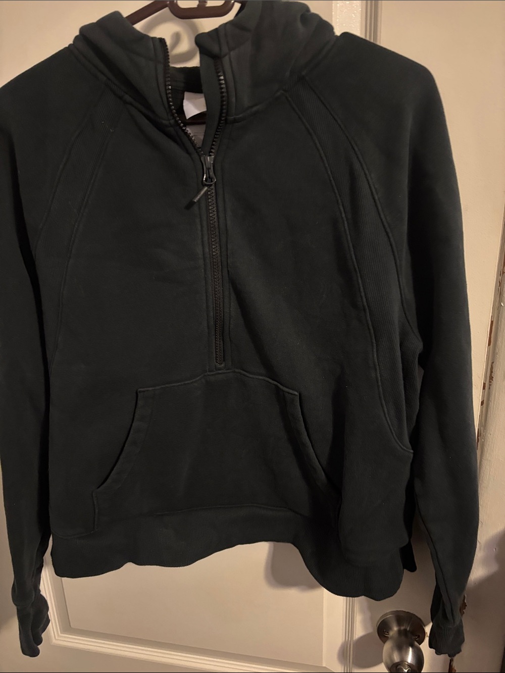 Lole Women's Black Half-Zip Hooded Pullover